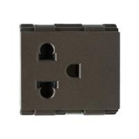 ราคา เต้ารับเดี่ยว 3 ขา HACO TJ-W8416V-ST สีแม็ทแบล็ค (1075824)