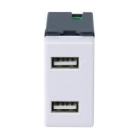 ราคา เต้ารับ USB HACO 1 ช่อง AP-USB2 2 แอมแปร์ สีขาว (1077619)