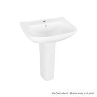 ราคา อ่างล้างหน้าพร้อมขาตั้ง MOYA 839 สีขาว (1082207)