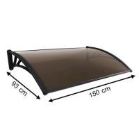 ราคา กันสาดโพลีคาร์บอเนต ขาอะลูมิเนียม SUNSHIELD M-SERIES 93X150 ซม. สีชา (1084947)