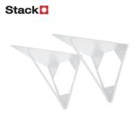 ราคา แขนรับชั้นเหล็ก STACKO สามเหลี่ยม 14.5x15x19 ซม. สีขาว (1085771)