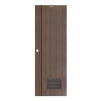 ราคา ประตูห้องน้ำ UPVC AZLE LT-05 เกล็ด 70X200 ซม. สีน้ำตาล-สีโอ๊ค เจาะลูกบิด (1093235)