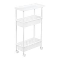 ราคา ชั้นวางของ 3 ชั้น มีล้อ KEYWAY AH-53 21.5x48x78.1 ซม. สีขาว (1095311)