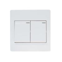 ราคา ชุดสวิตช์ 1 ทาง 2 ช่อง HACO M3N-S21 สีขาว (1095507)