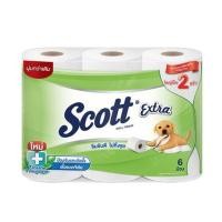 ราคา กระดาษชำระ SCOTT EXTRA DOUBLE ROLL แพ็ค6 (1098185)