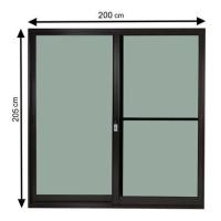 ราคา SankyoAlumi ประตู Aluminum บานเลื่อน S-S มุ้ง 200x205 ซม. รุ่น J-TRUST