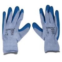 ราคา ถุงมือถักกันลื่นเคลือบยางธรรมชาติ MICROTEX สีฟ้า (1104464)
