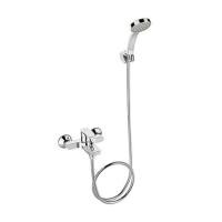 Kohler ก๊อกผสมลงอ่างอาบน้ำและยืนอาบแบบติดผนังพร้อมฝักบัวสายอ่อน รุ่น Taut K-74036T-4-CP