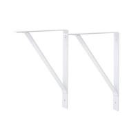ราคา แขนรับชั้นเหล็ก STACKO BASIC L 25x18 ซม. สีขาว (1115170)