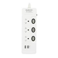 Elektra รางปลั๊กไฟ 3 ช่อง 3 สวิตช์ 2 USB ยาว 3 เมตร รุ่น ET332U3M-CL