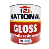 ราคา สีน้ำมัน DELTA NATIONAL 686 สีเทา เงา 1 แกลลอน (1119432)