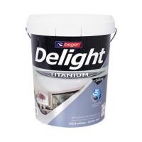 ราคา สีน้ำทาฝ้า BEGER DELIGHT TITANIUM I-4444 สีเทา ด้าน 5 แกลลอน (1119435)