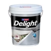 ราคา สีน้ำทาฝ้า BEGER DELIGHT TITANIUM I-3333 สีขาว ด้าน 5 แกลลอน (1119436)