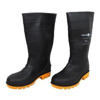 ราคา รองเท้าบูท PVC หัวเหล็ก PANGOLIN สูง 14 นิ้ว เบอร์ 7 สีดำ (1122130)