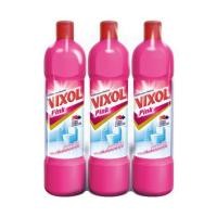 ราคา น้ำยาทำความสะอาดห้องน้ำ VIXOL 900 มล. ชมพู แพ็ก 3 ชิ้น (1128832)