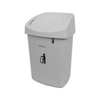 ราคา ถังขยะเหลี่ยมฝาสวิง DKW HH-207P 25 ลิตร สีเทา (1129197)
