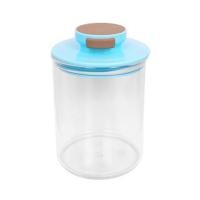 ราคา ขวดโหลแก้วฝาดึง 0.7 ลิตร HAPPY WARE สีฟ้า (1129825)