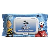 ราคา แผ่นเช็ดทำความสะอาดผิว SNOOPY BABY WIPES ไม่มีกลิ่น 80 แผ่น 1แถม1 (1132950)