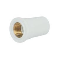 ราคา ข้อต่อตรงเกลียวในทองเหลือง ท่อน้ำไทย 1/2 นิ้ว สีขาว (1136844)