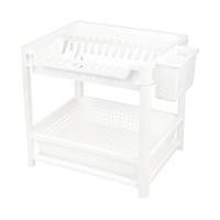 ราคา ชั้นคว่ำจานตั้งพื้นพลาสติก 2 ชั้น+ถาดรองน้ำ KECH HH-1796 (1138101)