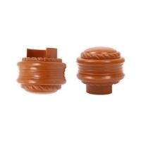 ราคา หัว-ท้ายรางม่านแบบปิด HOME LIVING STYLE 25 มม. สีน้ำตาล แพ็ก 2 ชิ้น (1140349)