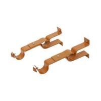 ราคา ขารับราง 2 ชั้น HOME LIVING STYLE 25 มม. สีน้ำตาล แพ็ก 2 ชิ้น (1140428)