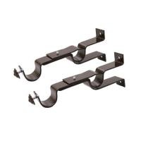 ราคา ขารับราง 2 ชั้น HOME LIVING STYLE 25 มม. สีโอ๊ค แพ็ก 2 ชิ้น (1140482)