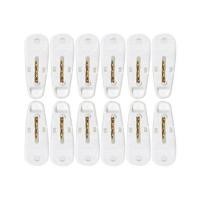 ราคา กิ๊บหนีบผ้า JUMBO PLIM แพ็ค 12 ชิ้น สีขาว (1145846)