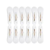 ราคา กิ๊บหนีบผ้า POP PLIM แพ็ค 12 ชิ้น สีขาว (1145902)