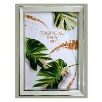 ราคา กรอบรูปไม้ HOME LIVING STYLE TROPICAL LEAVES 6x8 นิ้ว สีขาว (1148271)
