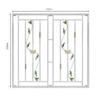 ราคา เหล็กดัดหน้าต่าง MHOLARN ดอกไม้ร่าเริง 120X120 ซม. สีขาว (1151107)