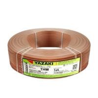 ราคา สายไฟ THW IEC01 YAZAKI 1X4 ตร.มม. 100 ม. สีน้ำตาล (1152732)