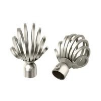 ราคา หัว-ท้ายรางม่าน HOME LIVING STYLE CHER 19 มม. สีเงิน (1153091)