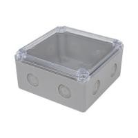 ราคา กล่องพลาสติกกันน้ำ ฝาใส ELEKTRA 6x6 นิ้ว สีเทา (1156402)