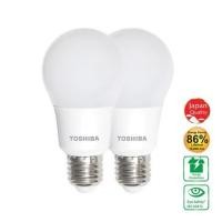ราคา หลอด LED TOSHIBA A60 8 วัตต์ COOL WHITE E27 แพ็ก 2 ชิ้น (1159180)