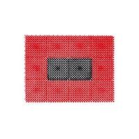 ราคา พรมเช็ดเท้าดักฝุ่น ME LIVING 14556 43X71 ซม. สีแดง (1162364)