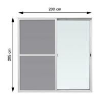 WINDOW ASIA ประตูบานเลื่อน อะลูมิเนียม S-S 200X205 ซม. รุ่น F10