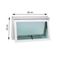 ราคา หน้าต่างบานเปิดกระทุ้ง อะลูมิเนียม มุ้ง WINDOW ASIA F10 80X50 ซม. สีขาว (1164241)