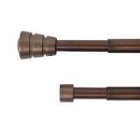 ราคา ราง 2 ชั้น ยืดหด HOME LIVING STYLE REEVER 120-210 ซม. สีน้ำตาล (1164729)