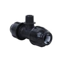 ราคา ข้อต่อสามทางสวมล็อค PE เกลียวนอก SPRING 20 มม.X 1/2 นิ้ว สีดำ (1164811)