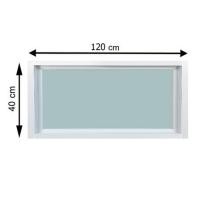 ราคา ช่องแสงหน้าต่าง UPVC WINDOW ASIA 120X40 ซม. สีขาว (1165955)