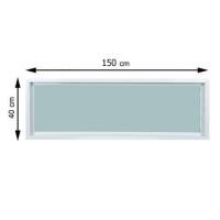 ราคา ช่องแสงหน้าต่าง UPVC WINDOW ASIA 150X40 ซม. สีขาว (1165973)