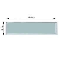 ราคา ช่องแสงประตู UPVC WINDOW ASIA 200X40 ซม. สีขาว (1166002)