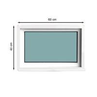 ราคา ช่องแสงหน้าต่าง UPVC WINDOW ASIA 60X40 ซม. สีขาว (1166031)