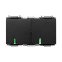 ราคา สวิตช์ 1 ทาง HACO 2 สวิตช์ W2512C-SBL ขนาด 3 ช่อง สีแม็ทดาร์ค (1167334)