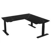 ราคา โต๊ะทำงานปรับระดับ ERGOTREND SIT 2 STAND GEN3 L-SHAPE 180 ซม. สี MIDNIGHT MABLE/ดำ (1174538)