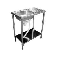 ราคา ซิงค์ขาตั้ง 1หลุม 1ที่พัก LINEA AS 80 สีเงิน (1174944)