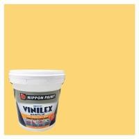ราคา สีน้ำทาภายนอก NIPPON PAINT VINILEX ACRYLIC #NPOW1143T สี SWEET YELLOW ด้าน 2.5 แกลลอน (1175039)