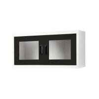 ราคา ตู้เหล็กบานเปิดกระจก KIOSK MAX-012 BL สีขาว/ดำ (1175974)