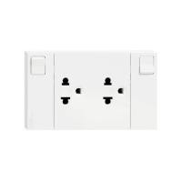 ราคา ชุดเต้ารับคู่ 3 ขา + สวิตช์ควบคุม SCHNEIDER M3T_SIS_WH สีขาว (1177171)